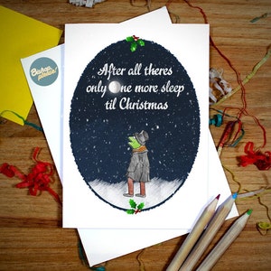 Carte de Noël chant de Noël des Muppets, cartes de Noël Disney, Kermit la grenouille, Muppets, Les Muppets, carte de Noël drôle, carte faite main, Noël