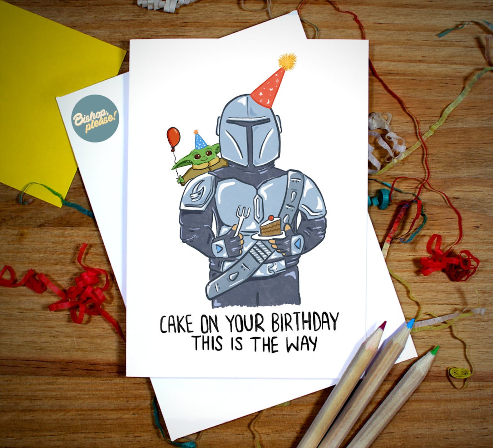 Mandolorian Birthday Card Mandalorian This is the Way Baby - Etsy UK