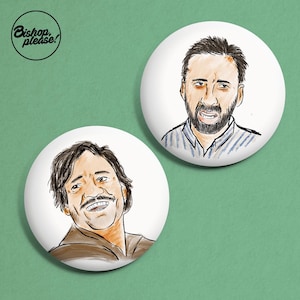 Pedro Pascal and Nicholas Cage - The Unbearable Weight of Massive Talent, Tiktok Meme, Instagram Meme, Internet Meme, Couple Badge, Funny