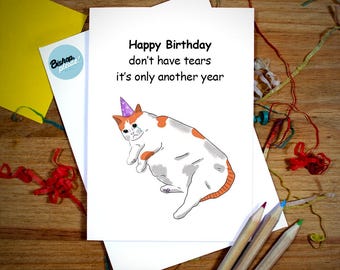 Cat Meme Birthday Card, Cat Meme Card, Meme Card, Cat Card, Cat Meme, Meme Birthday card, Cat Birthday Card, Funny Cat Card, Sad Cat Meme