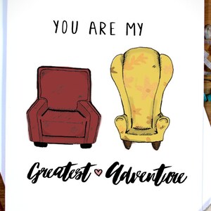 Pixar UP Card You Are My Greatest Adventure UP Inspired, Aniversary, Valentines Card, Husband, Wife, Girlfriend, Boyfriend, Love image 2