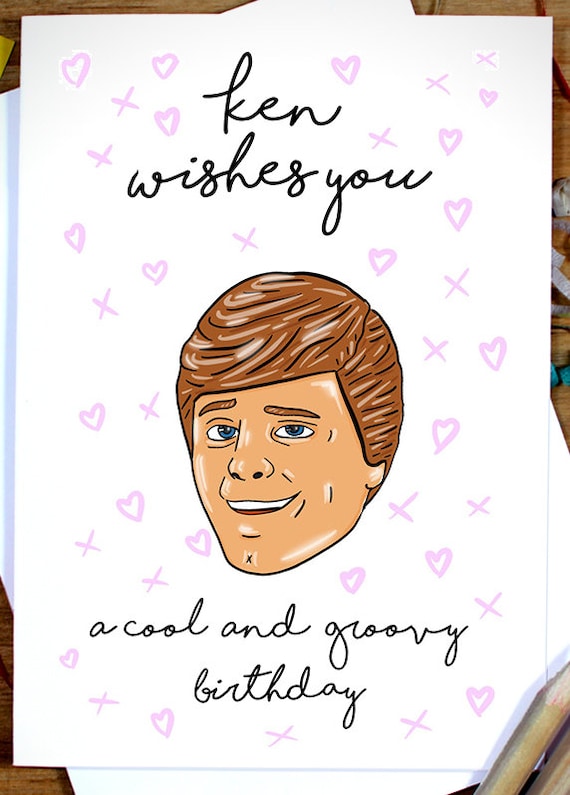 Toy Story Birthday Card Ken Wishes You A Cool Groovy Birthday