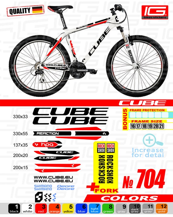 cube fahrrad aufkleber