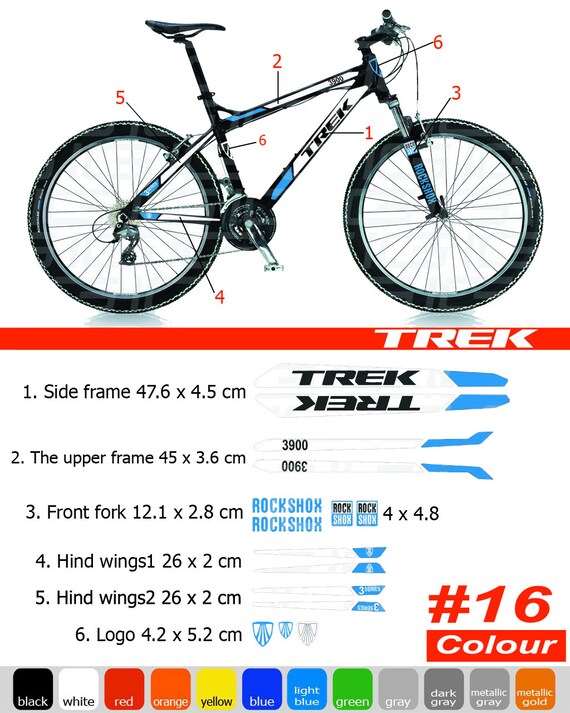 trek frame sticker decal kits