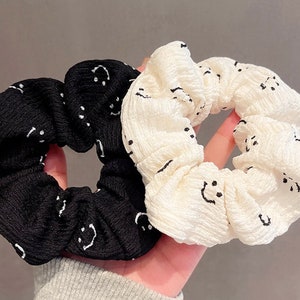 Scrunchie, Hair Accessories, Hair Bands, Corduroy scrunchie, black scrunchie, Hair ties, gifts, gifts for her, bridesmaid gifts, Jewellery