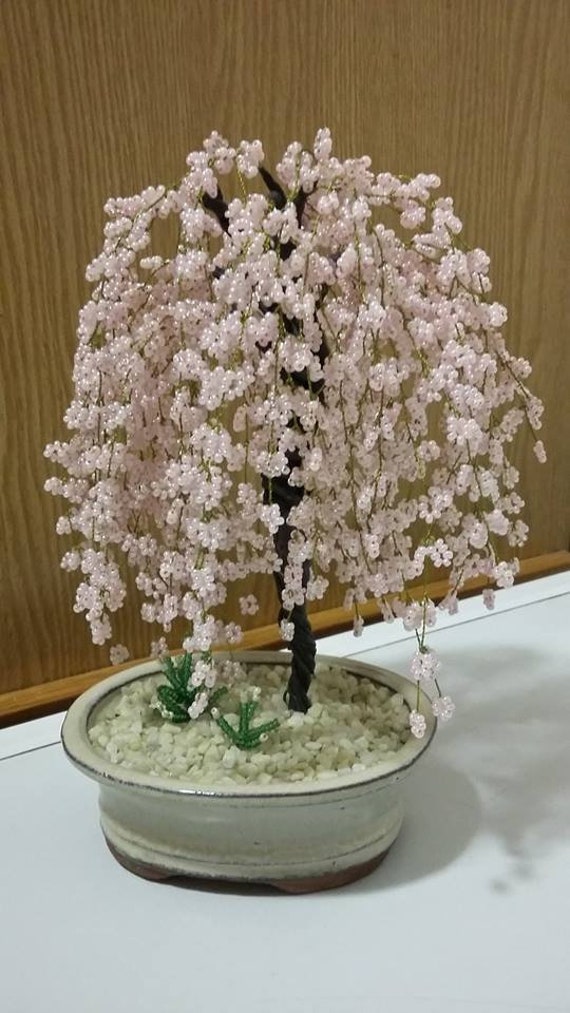 Bonsai Tree "weeping Willow" of Glass Beads H 20 Cm, Tree Bonsai Wire Tree  Beads H8" - Etsy Denmark