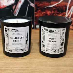 My Chemical Romance Candle Bundle - Cemetery Drive & Party Poison | Set of 2 10oz Soy Candles