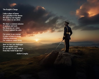 The Knight's Charge - Army memorial poem printable