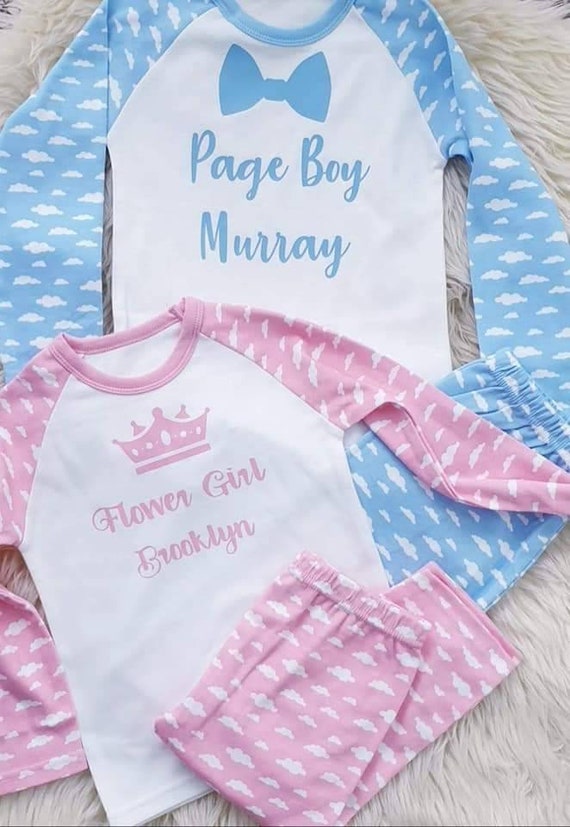 Cinque personalizzati Compleanno Bambini Pjs Pigiama per bambini regali di compleanno dinosauro