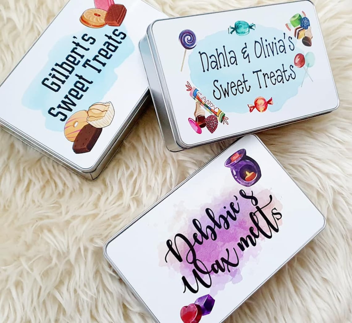 Personalised Sweet Treat Tin Sweetie storage tin Metal tin Etsy