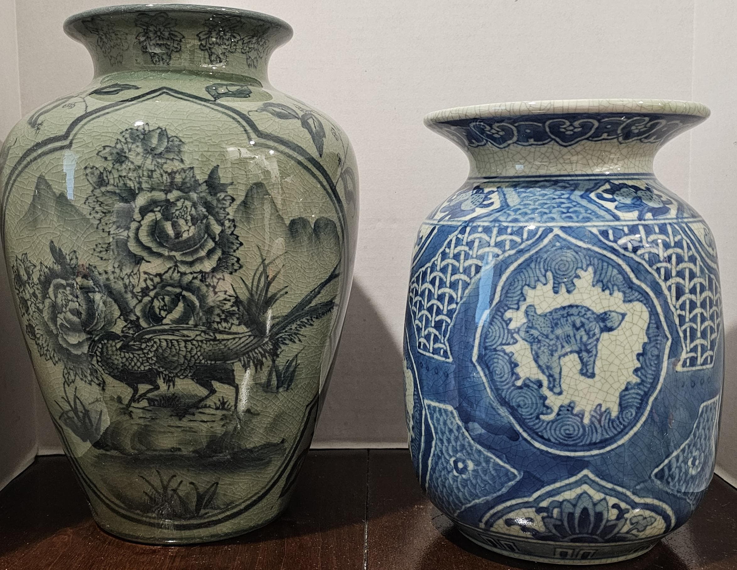 Celadon Dragon Vase - Etsy