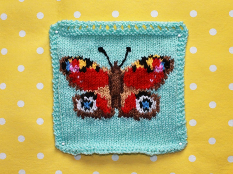 Knitting Pattern PDF Download British Butterflies Intarsia Etsy