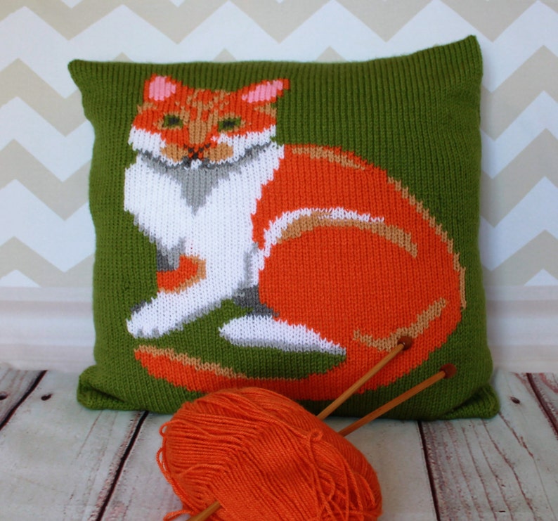 Knitting Pattern PDF Download Ginger & White Cat Pet Etsy UK