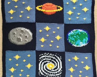 Knitting Pattern PDF Download - Space Blanket