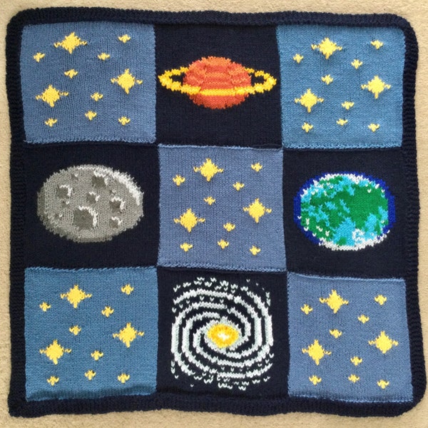 Knitting Pattern PDF Download - Space Blanket