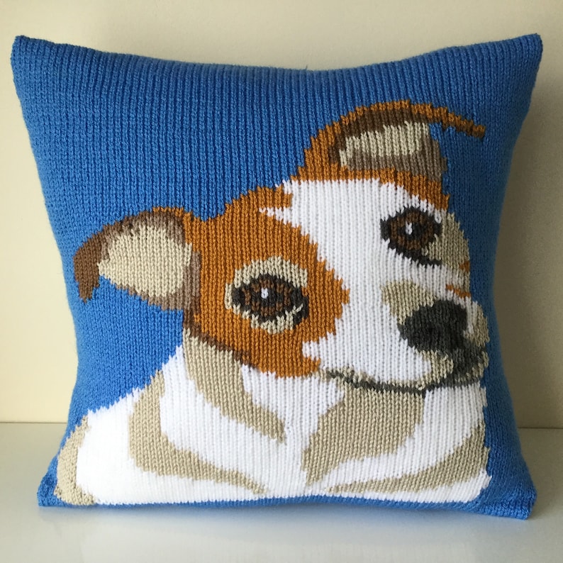 Knitting Pattern PDF Download Jack Russell Pet Portrait Etsy