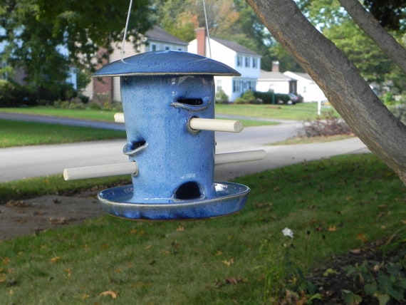 Handmade Pottery Bird Feeder Bird Feeder Pottery Bird Etsy