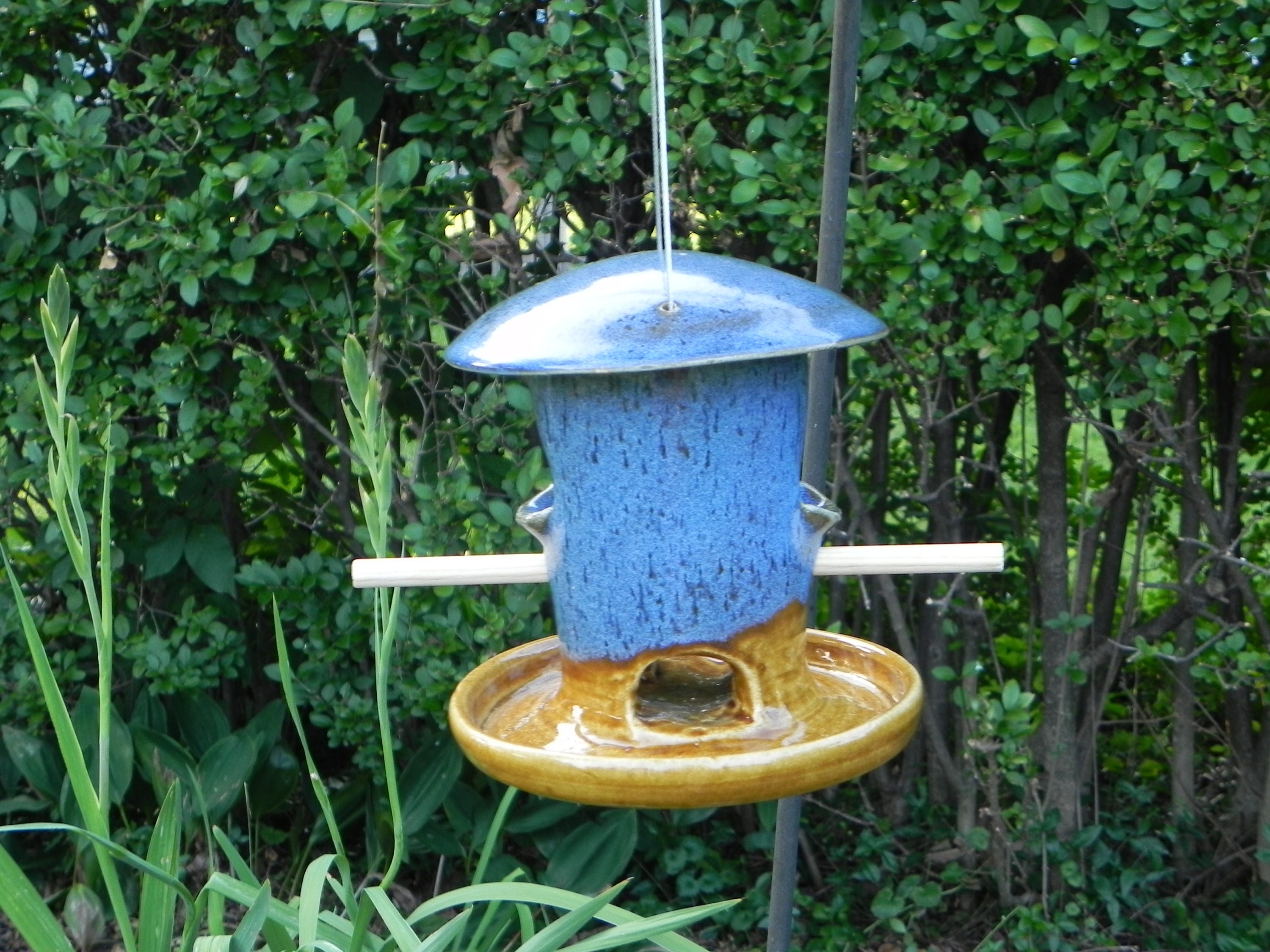 Handmade Pottery Bird Feeder Bird Feeder Pottery Bird Etsy