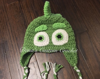 Crochet PJ Masks Gekko Inspired Hat - Photography Prop - Spring -Handmade - Gift - Kids - Baby - Character - Children - Unique