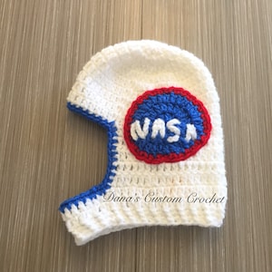 Crochet Astronaut Nasa Inspired Hat - Photography Prop - Spring -Handmade - Gift - Kids - Baby - Character - Children - Unique
