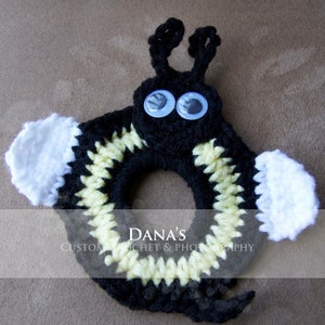 Bumblebee Camera Lens Buddy - Crochet - Handmade - Photography Prop - Kids - Children - Gift