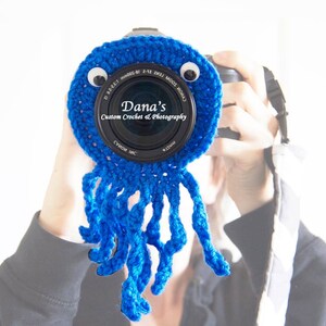 Octopus Camera Lens Buddy - Crochet - Handmade - Photography Prop - Kids - Children - Gift