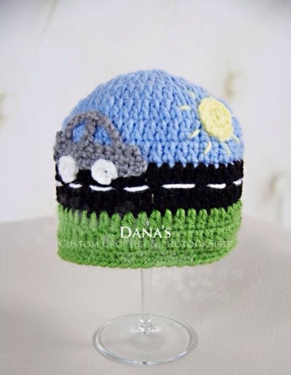 Scenic Hat Photo Prop Crochet Handmade Photography Prop Kids Children Gift  