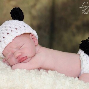 Newborn Panda Bear Set - Photo Prop - Crochet - Handmade - Photography Prop - Kids - Children - Gift