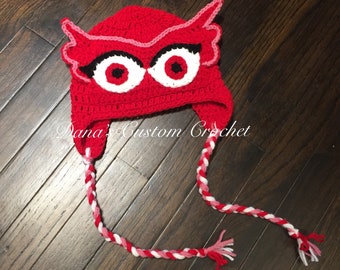 Crochet PJ Masks Owlette Inspired Hat - Photography Prop - Spring -Handmade - Gift - Kids - Baby - Character - Children - Unique
