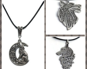 Wolf Pendant, Wolf Necklace, Viking Wolf Necklace, Norse Symbolic Necklace, Fenrir Necklace, Viking Pendant, Male Pendant, Unisex Wolf Gift