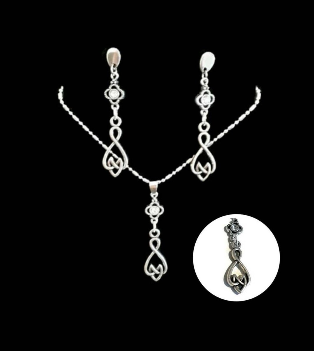 Celtic Jewellery Set Celtic Knot Jewellery Set Celtic Knot Etsy