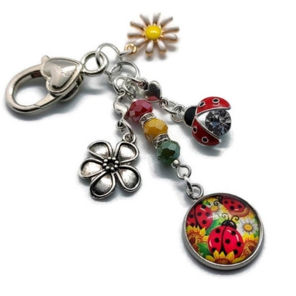 Ladybird Bagcharm, Ladybird Keyring, Ladybug Bagcharm, Ladybug Keyring, Ladybird Bag Charm, Ladybird Gift Ideas, Ladybird Gift, Ladybird