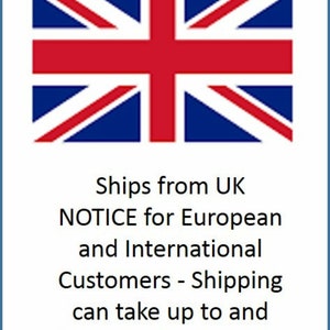 May include: A red, white, and blue Union Jack flag. Ships from UK. NOTICE for European and International Customers - Shipping can take up to and between 3 - 6 weeks.