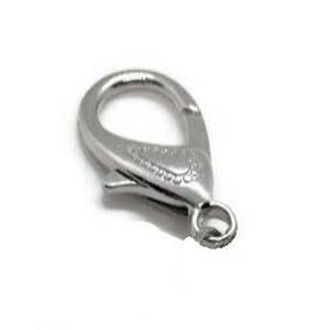 May include: Silver-toned lobster clasp with a heart design. This clasp is used for jewelry making and crafting.