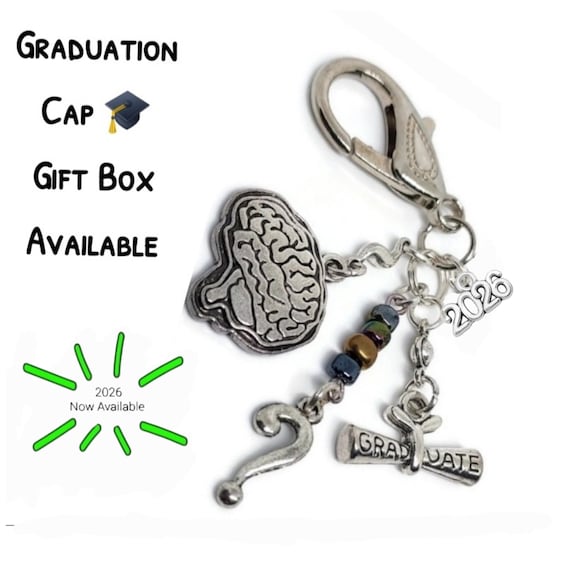 Psychology Graduate Keyring, Psychiatry Keyring, Psychiatrist, Psychologist Keyring, Degree Keyring, 2026, Masters Keyring, Celebration Gift