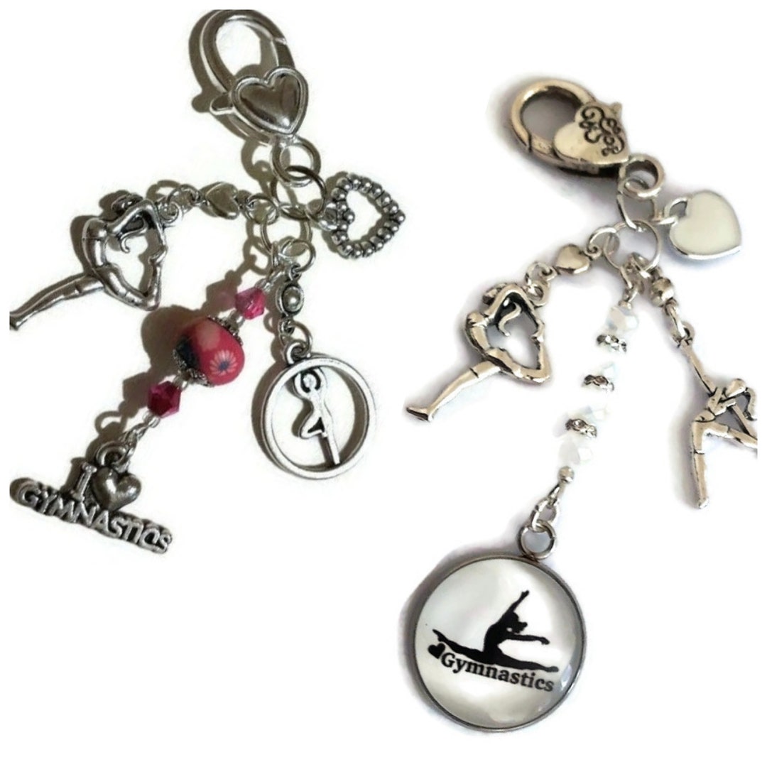 Gymnastics Keyring, I Love Gymnastics, Gymnastics Gift, Gym Gift, Gym
