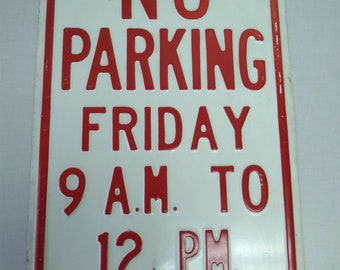 Vintage No Parking Etsy
