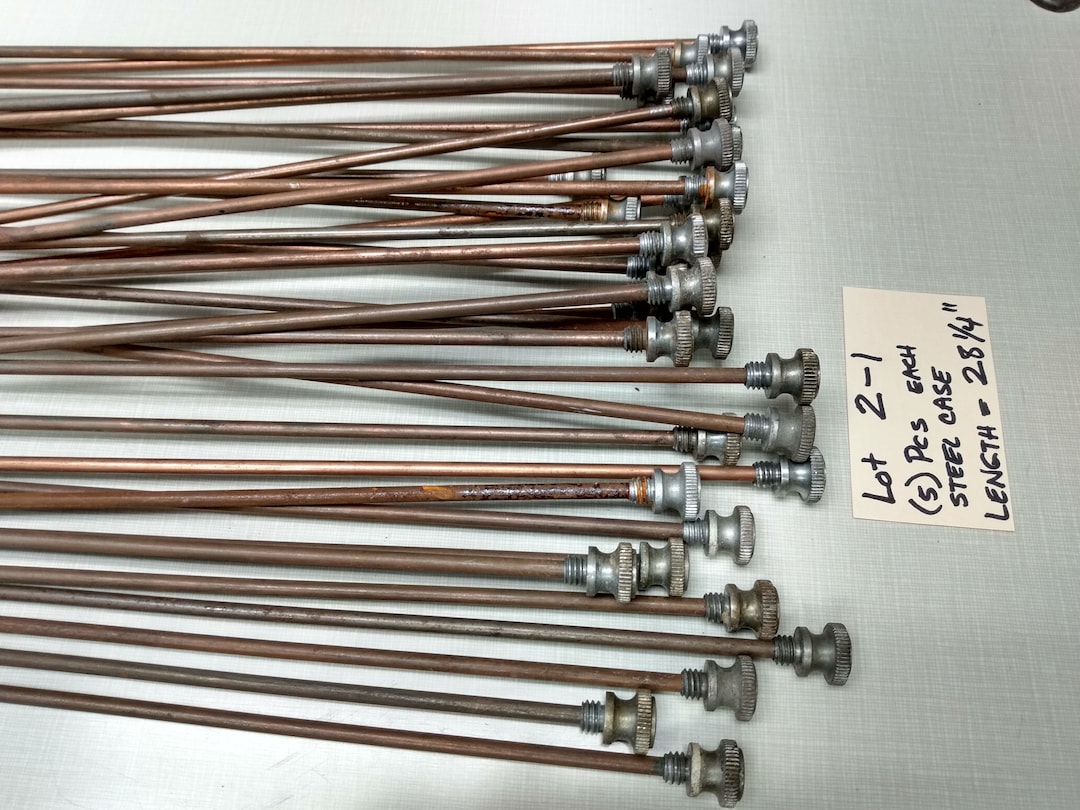 Vintage File Cabinet Rods, Steelcase Cabinet Rods, Threaded File Rods ...