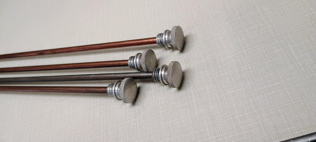 LOT# 18, Vintage File Cabinet File Rod, Aluminum Knob, Threaded File ...