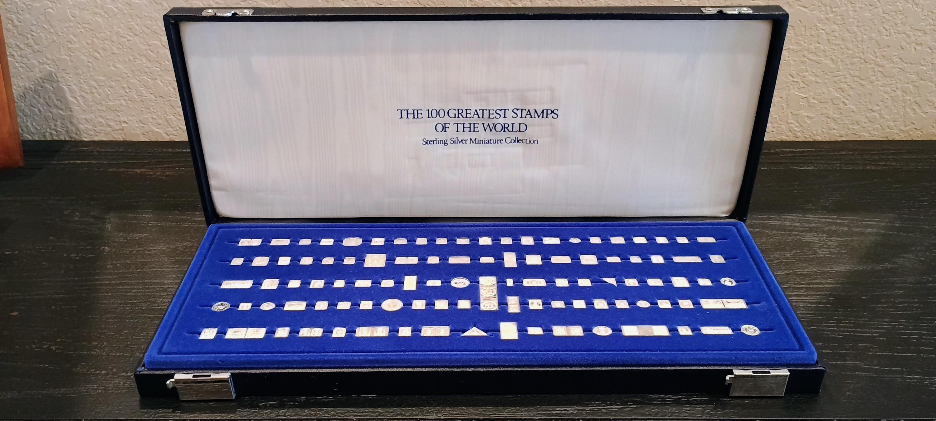 Franklin Mint 100 Greatest Stamps of the World Sterling Franklin Mint 100 Greatest Stamps of the World Sterling