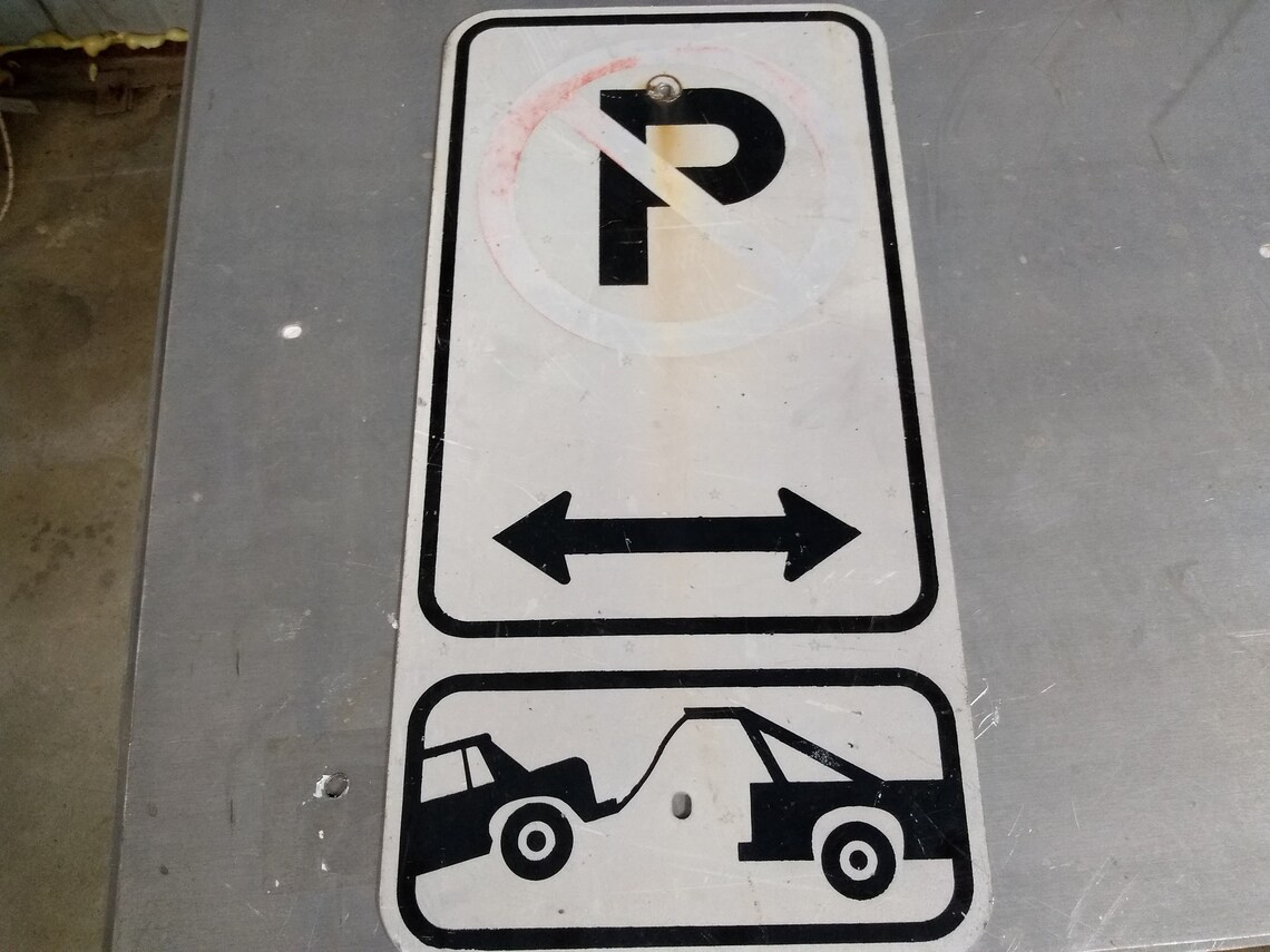 Retirado sin señal de estacionamiento cartel de la calle | Etsy
