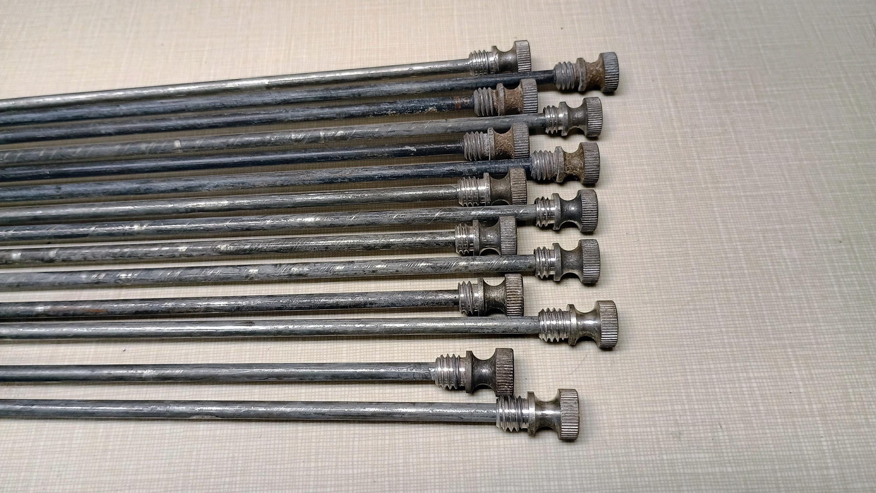 LOT# 14, Vintage COLE File Cabinet File Rods, Cabinet Rods, Threaded ...