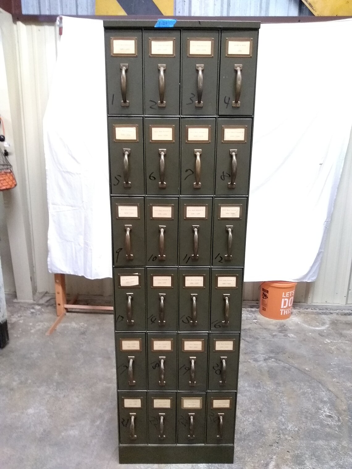 Antique Vertical Filing 24drawer Units Etsy