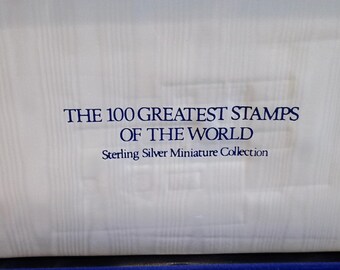 Franklin Mint 100 Greatest Stamps of the World Sterling Silver