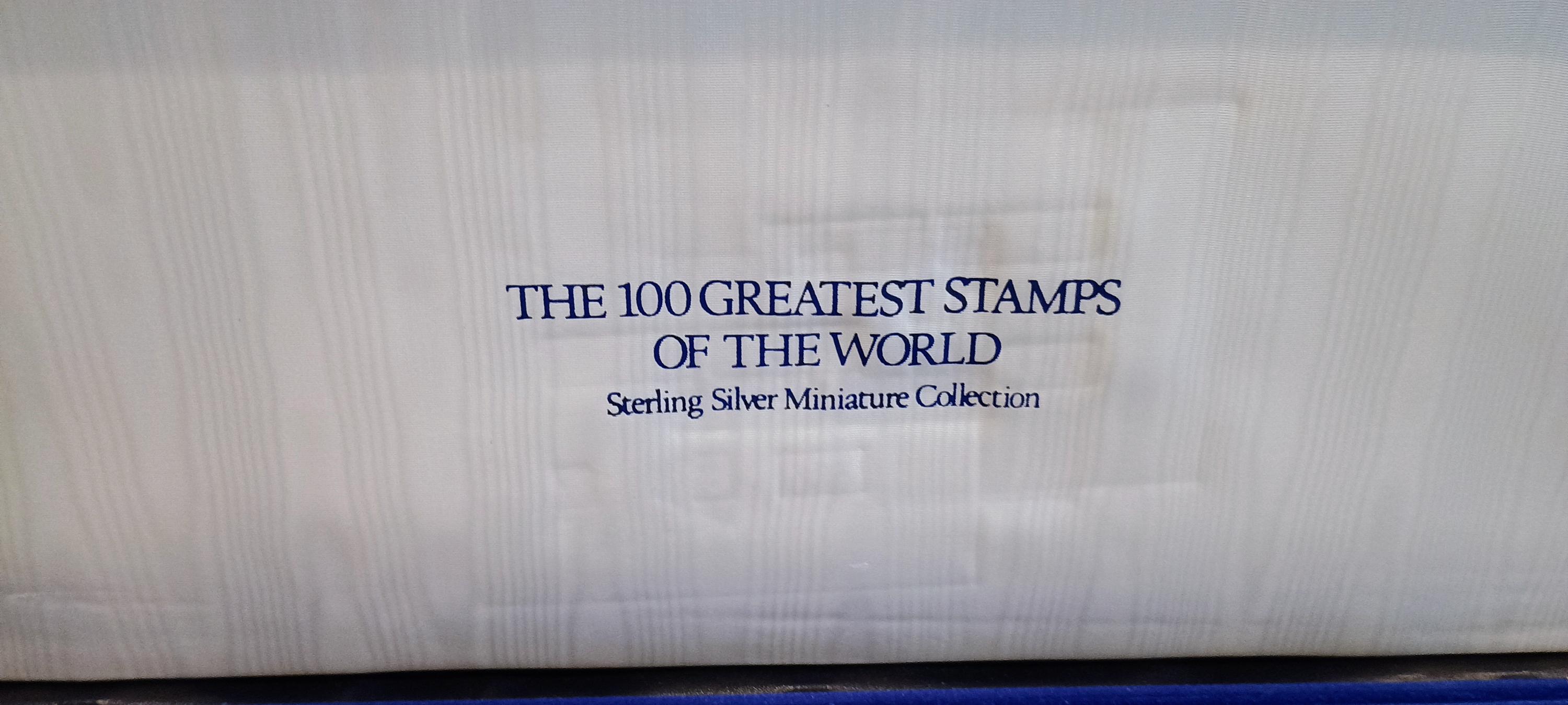 Franklin Mint 100 Greatest Stamps of the World Sterling Franklin Mint 100 Greatest Stamps of the World Sterling