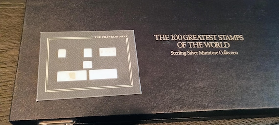 Franklin Mint 100 Greatest Stamps of the World Sterling Franklin Mint 100 Greatest Stamps of the World Sterling