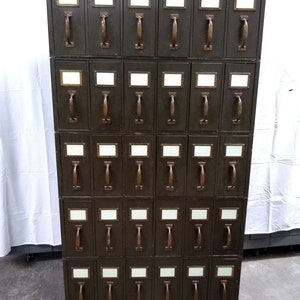 Antique Vertical Filing Cabinet by GF AllSteel, 30 Drawer Unit, Used in County Courthouse for decades, **Local P/U Only** , Piece of History