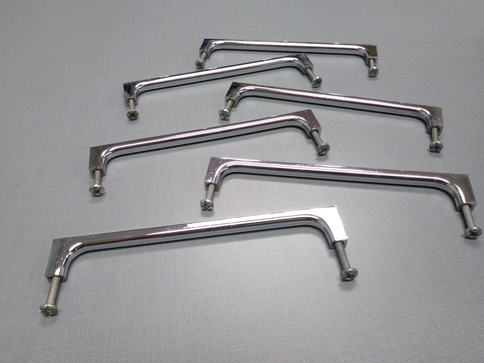 Vintage Chrome Handles Chrome Finish for Drawers or Etsy