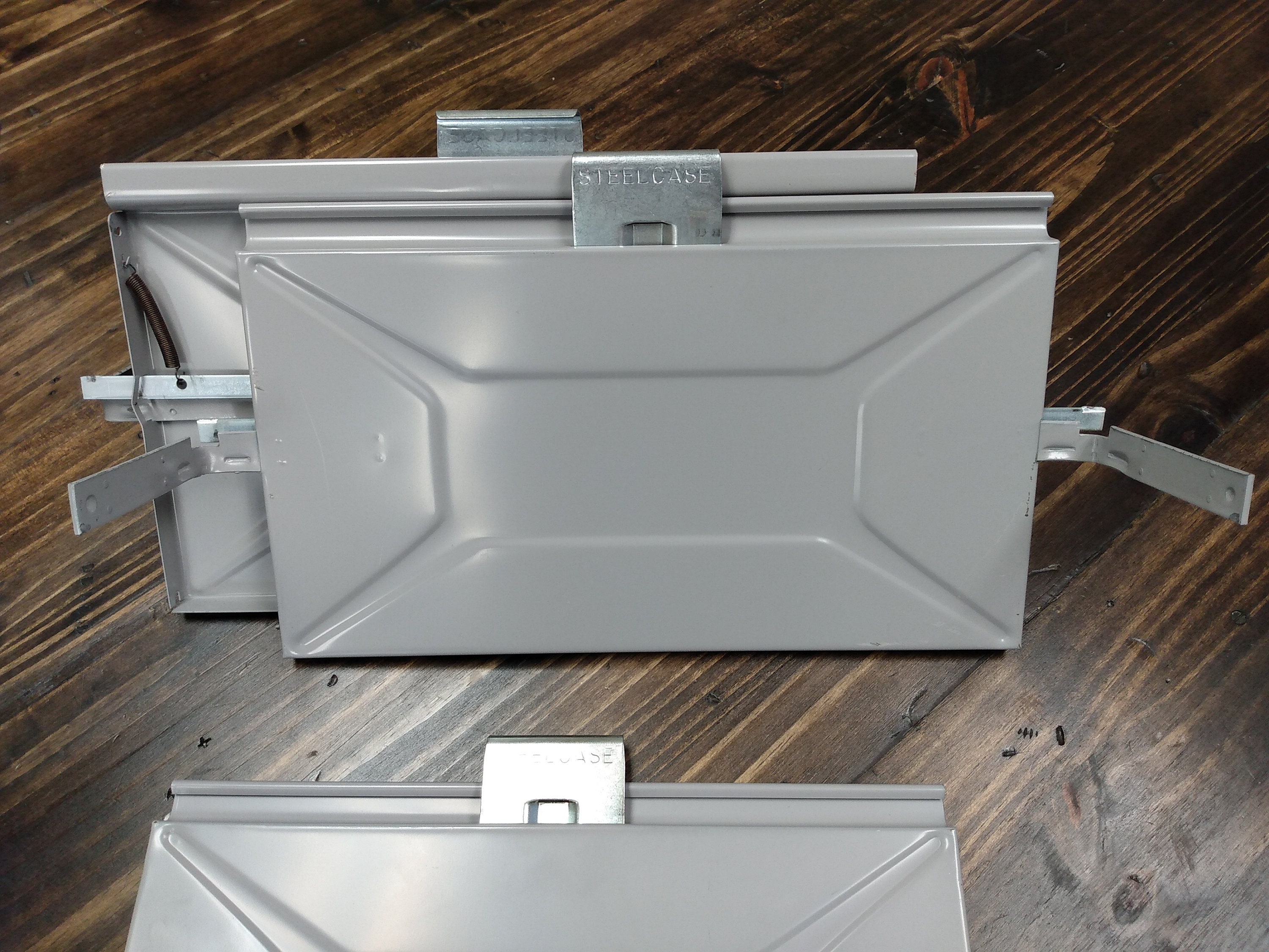 Old Steelcase File Follower Blocks Original Grey Etsy