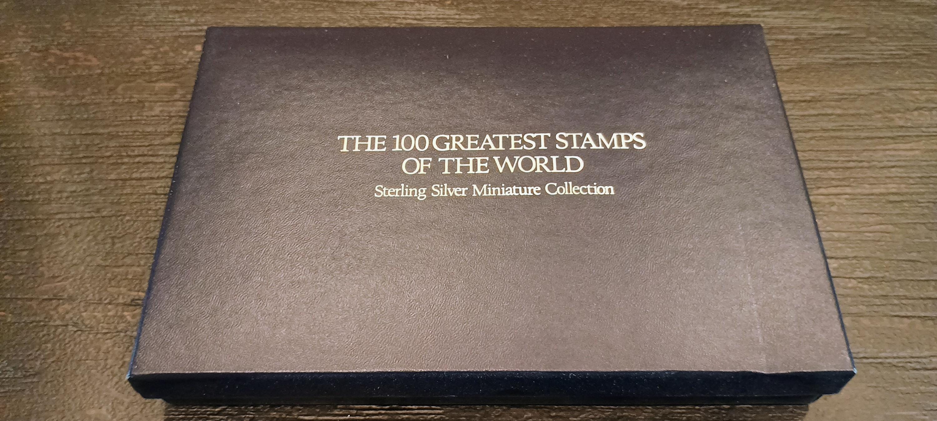 Franklin Mint 100 Greatest Stamps of the World Sterling Franklin Mint 100 Greatest Stamps of the World Sterling